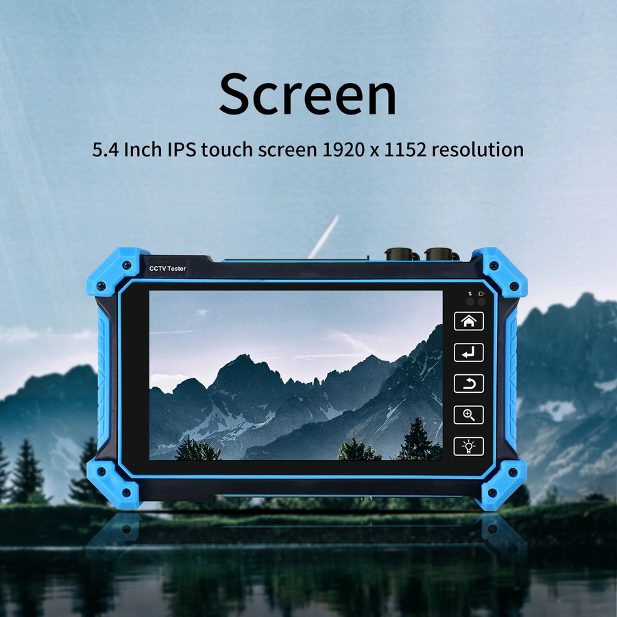 WANGLU IPC-5200C Plus IP-Kameratester 8K mit 8MP AHD TVI CVI SDI VGA HD-Eingang in Blau - Bild 3