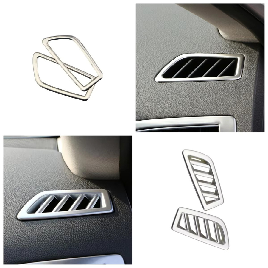 Dekorative Auto Luftauslass Abdeckung für Renault Koleos und Samsung QM6 2016-2022, Farbe: Silber, Material: ABS - Bild 4