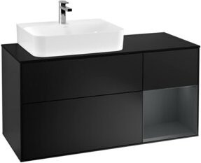 V&B Waschtischunterschrank Finion in Blau lackiert, Breite: 120 cm, Tiefe: 50,1 cm, Höhe: 50,1 cm - Bild 1