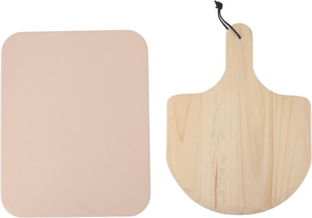 Aimo Pizzastein aus Cordierit mit Pizzaschaufel in Beige - Bild 1