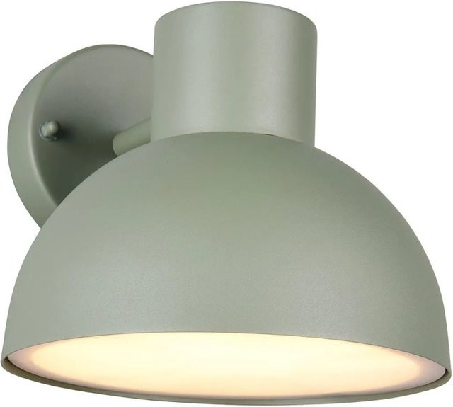 Trio LED-Wandleuchte Elbe in Grün aus Aluminium im Retro-Design für Balkon und Terrasse, B/T/H: 20 x 18,5 x 24 cm - Bild 1