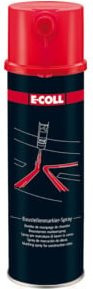E-COLL Baustellenmarkierspray rot 500 ml - Bild 1