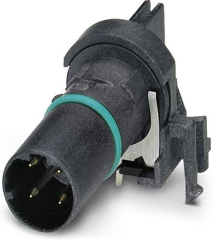 Phoenix Contact 1436673 Sensor-Aktor-Einbausteckverbinder M12 Kontaktträger, Polzahl 4, Schwarz, 20 Stück - Bild 1
