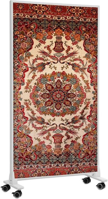 Könighaus Infrarotheizung Türkischer Teppich mit Rollen 800 W in Weiß und Multicolour - Bild 1