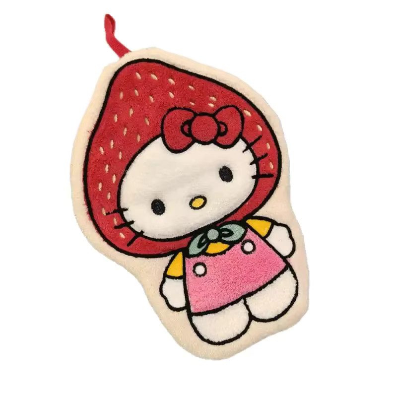 Hello Kitty Kawaii Cartoon Handtuch für Mädchen, weich und schnelltrocknend - Bild 3