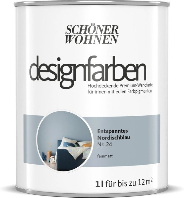 Schöner Wohnen Designfarbe Nordischblau wasserbasiert und konservierungsmittelfrei - Bild 1