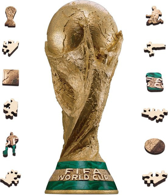 FIFA 2026 USA Mexiko Kanada Weltmeisterschafts-Pokal, Holzpuzzle, 3D-Puzzle - Bild 1