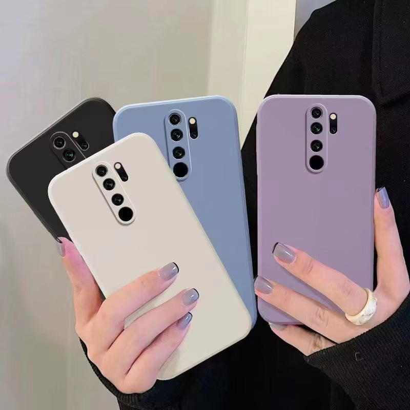 Ultradünne Flüssigsilikon Schutzhülle für Xiaomi Redmi Note 8 9 Pro 9S 9 9A 9C 9T 8 8A in Weiß - Bild 3