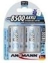 Ansmann maxE NiMH Akku D Typ, 2 Stück, 8500 mAh, Silber - Bild 1