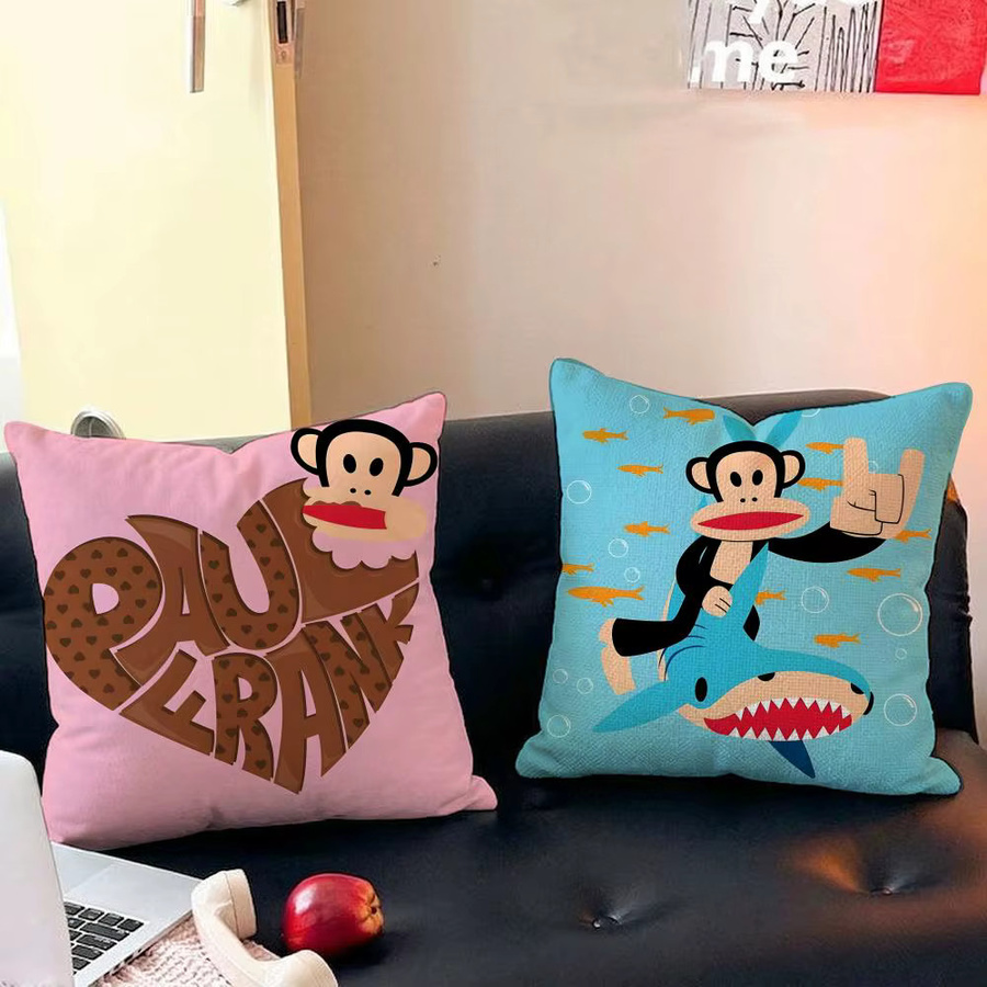 Paul Frank Monkey Kissenbezug aus Leinen, quadratisch, weiß, B/B: 30 x 30 cm - Bild 3