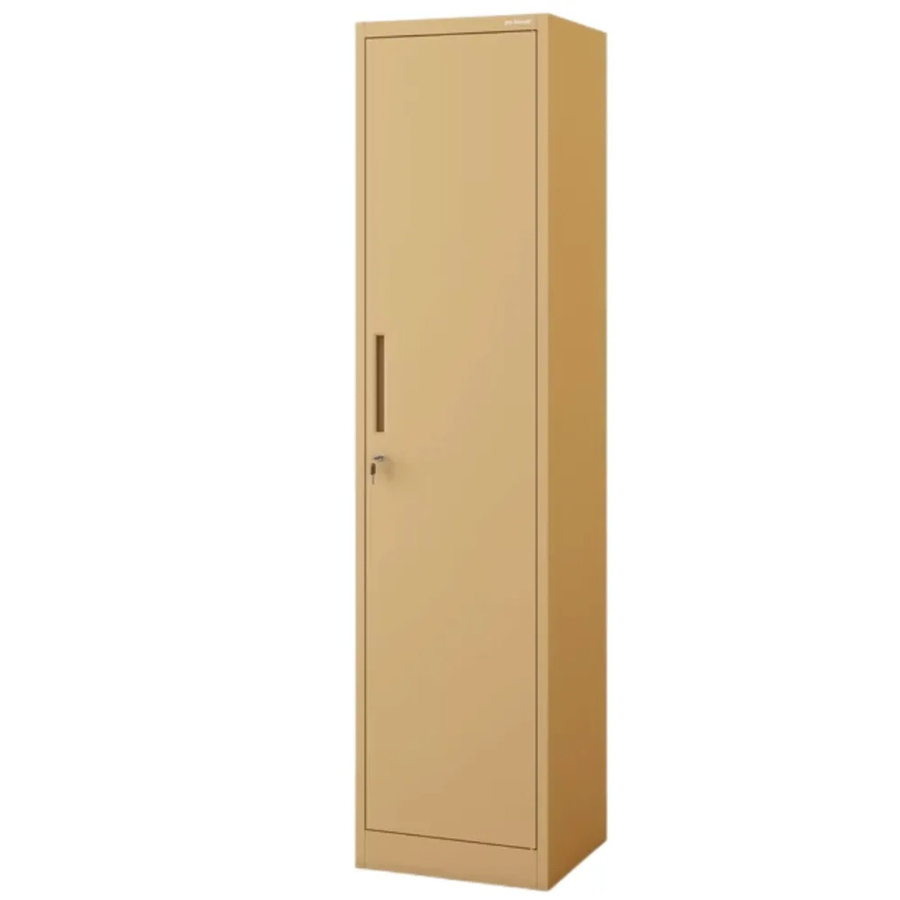 DELUKE Aktenschrank mit Flügeltüren und Schloss in Beige, Höhe: 185 cm, Breite: 45 cm, Tiefe: 40 cm - Bild 2