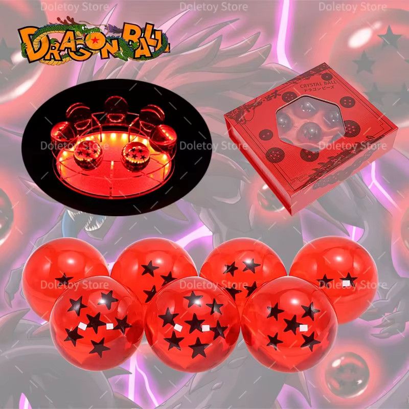 TAKARA TOMY Dragon Ball Z 1:1 Kristallkugel Set mit 7-Sterne-Bällen in Orange aus PVC - Bild 2