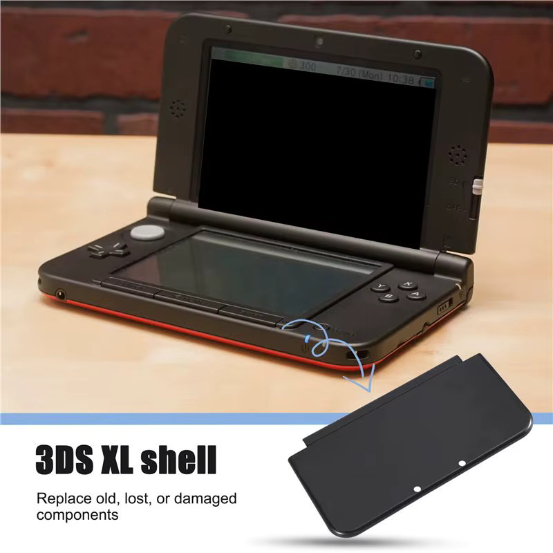FULL Frontabdeckung und Gehäuseabdeckung für New 3DS XL in Schwarz - Bild 4