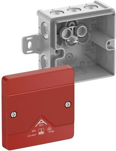 Spelsberg Abzweigkasten 80270101 in Grau und Rot mit IP66 Schutzart, B/T/H: 8,7 x 8,7 x 5,2 cm - Bild 1