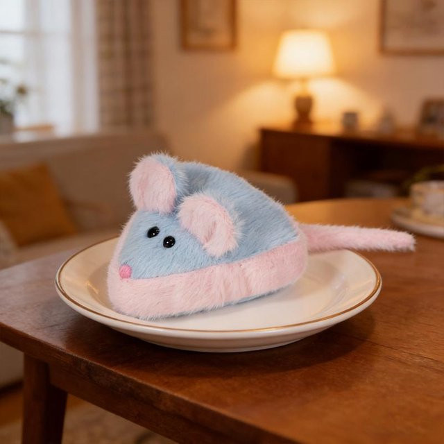 Yiran toy Käsemaus Plüschtier, 12cm, Bunt / Mehrfarbig, ab 14 Jahre - Bild 1