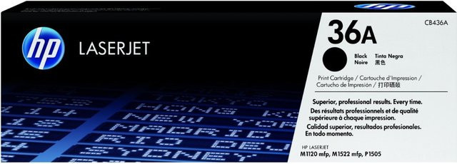 Original HP Toner 36A CB436A Schwarz für Laserdrucker - Bild 1