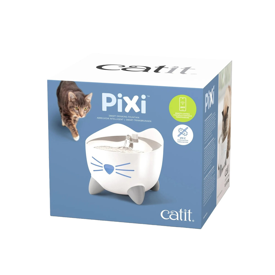 Catit Smart-Trinkbrunnen Pixi Weiß mit 2 Litern Fassungsvermögen, Durchmesser: 20,5 cm, Höhe: 17 cm - Bild 2