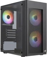 AeroCool Hexform Mini-Tower PC-Gehäuse in Schwarz für Micro-ATX und Mini-ITX - Bild 1