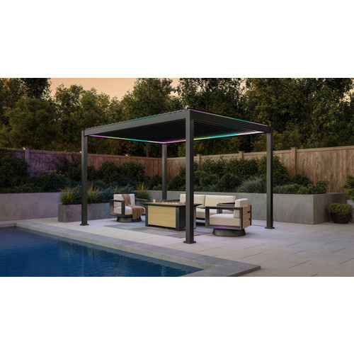 Mr. GARDENER Pergola Classic 111 Automatik aus Aluminium in Anthrazit-Grau, B/T/H: 300 x 400 x 250 cm - Bild 2
