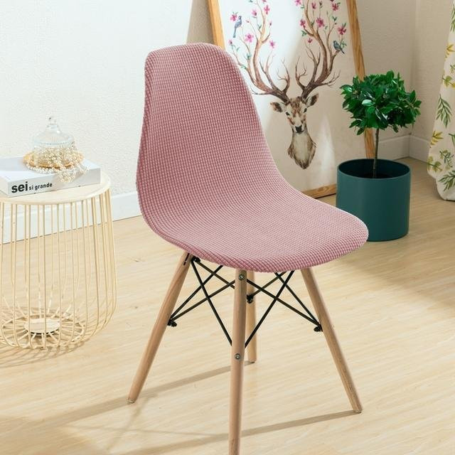 Wasserdichte und waschbare Stuhlhusse für Shell Chair, 2er-Set, Rosa - Bild 1