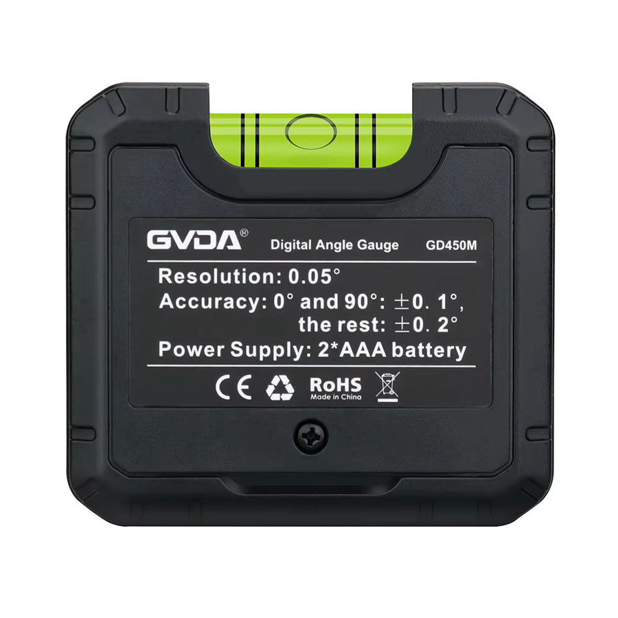 GVDA Digitales Winkelmessgerät mit Magnet und LCD-Hintergrundbeleuchtung in Schwarz - Bild 6