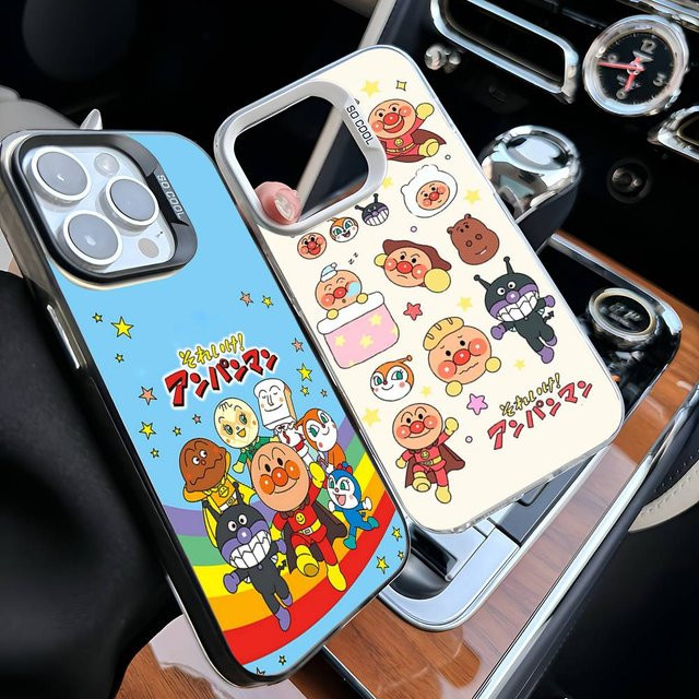 C-Children Anpanman Handyhülle für iPhone 11 bis iPhone 17 Pro Max in Silber und Mehrfarbig - Bild 1
