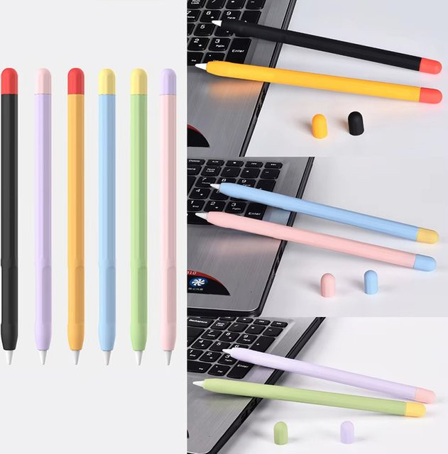 Silikon Schutzhülle für Apple Pencil 1. und 2. Generation als stoßfestes Federmäppchen und Stylus-Zubehör - Bild 1