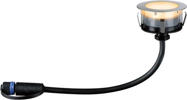 Paulmann LED-Outdoor-Bodeneinbaustrahler Floor Plug & Shine Set, Silber-schwarz, 3 Stück, Durchmesser: 7 cm - Bild 1