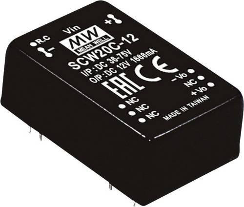 Mean Well SCW20A-05 DC/DC-Wandlermodul 20W 4A Schwarz - Bild 1
