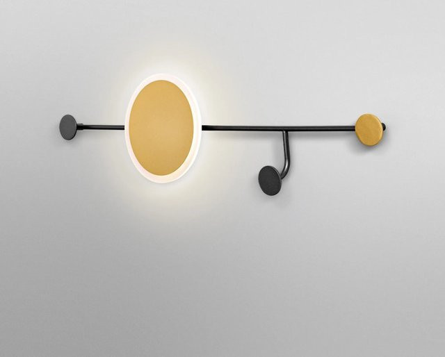Ledvance Wandlampe Decor Perchero in Grau aus Metall mit warmweißem LED-Licht, Höhe: 77 cm - Bild 1