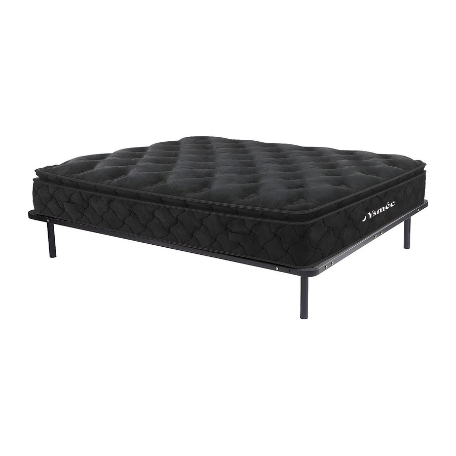 Vente-unique Black Dream Matratze mit Lattenrost in Schwarz, Taschenfederkern, Härtegrad H3, B/T: 160 x 200 cm - Bild 2