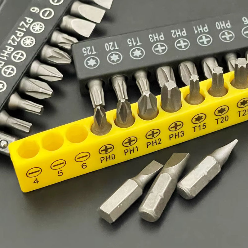Binoax 10er Set Kreuzschraubendreher Bits mit 60 mm Verlängerungsstange in Schwarz für Elektrowerkzeuge und Holzbearbeitung - Bild 4