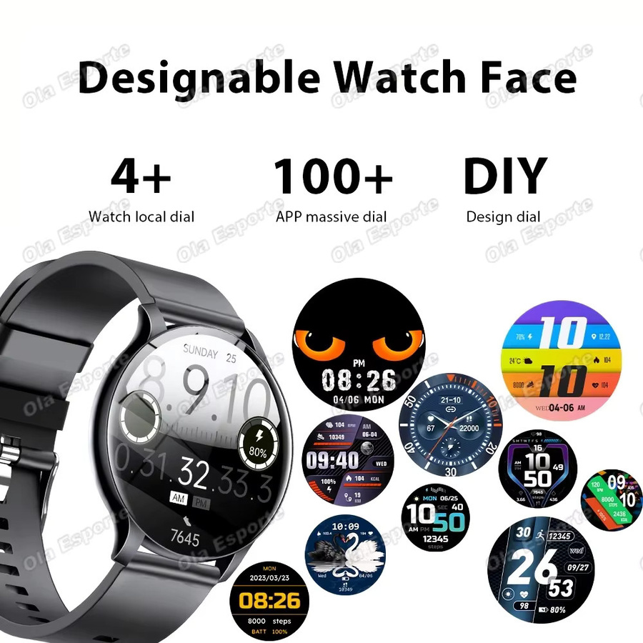 Ola Esporte Smartwatch, GPS, Gold, Herren, AMOLED-Bildschirm, IP68 Wasserdicht - Bild 5