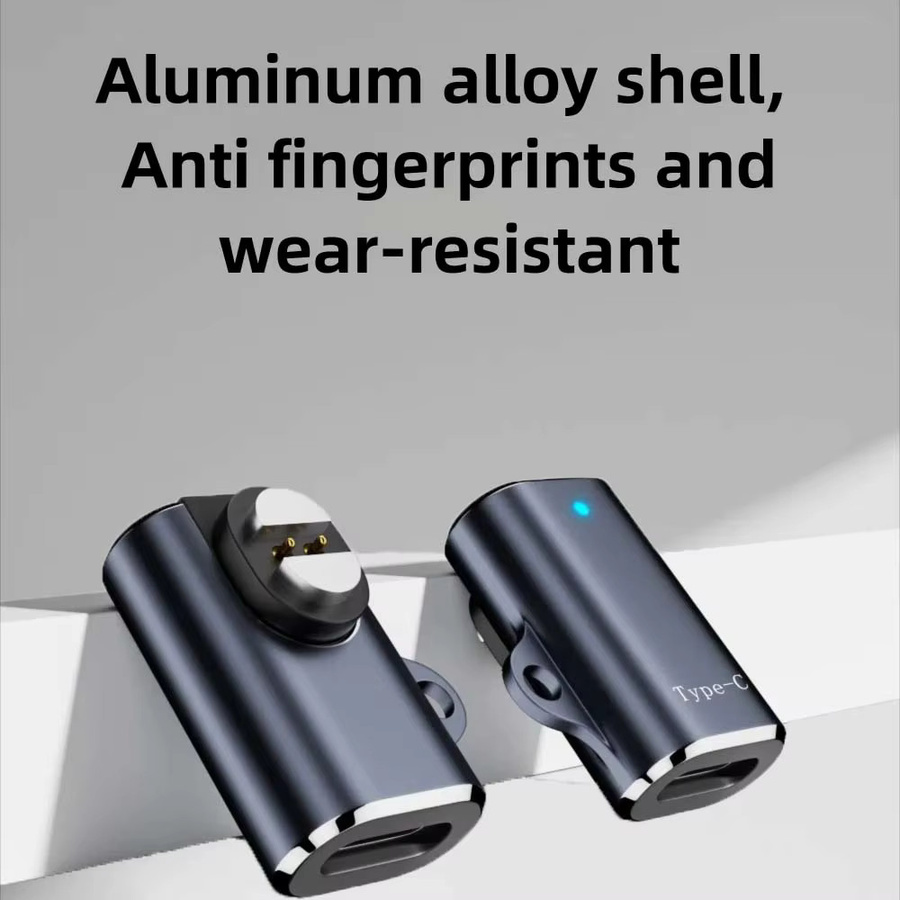 Suunto USB-C Ladeadapter aus Aluminiumlegierung mit LED-Anzeige und Magnetkonverter für Knochenleitungskopfhörer Suunto Wing und Sonic - Bild 4