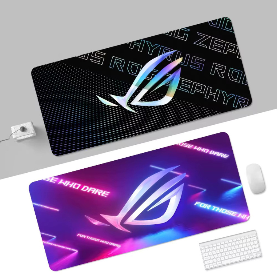 ASUS ROG Republic Of Gamers XL Lockedge Mauspad mit Logo, übergroße Notebook-Tischmatte für deinen PC, B: 80 cm, T: 30 cm - Bild 2