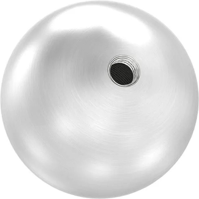FeNau Hohlkugel aus Edelstahl in Silber, matt geschliffen, Durchmesser: 50 mm, M8 Gewinde - Bild 1