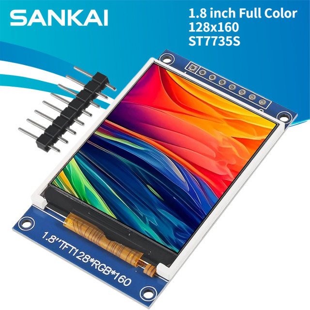 Aokin 1,8 Zoll SPI TFT LCD Display Modul ST7735S Vollfarbig für Arduino - Bild 1