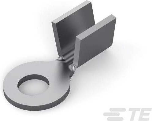 TE Connectivity Ringkabelschuh 42054-2 in Silber, Querschnitt max. 2mm², Loch-Ø 3,02mm, unisoliert, Tape on Full reel - Bild 1