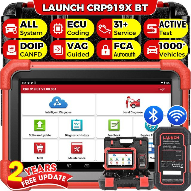 LAUNCH X431 CRP919X BT Drahtloses Bluetooth OBD2 Autoscanner Diagnosegerät mit bidirektionaler Funktion - Bild 1