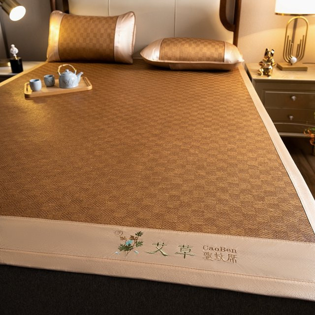 Dreamreal Eis Rattan Matte aus Pflanzenfasern für einen kühlen Sommer, B/T: 90 x 200 cm - Bild 1
