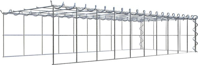 Gabiona Anbaukorb Typ 4 aus Stahl in Silbergrau, B/T/H: 20 x 40 x 100 cm, Maschenweite 10 x 10 cm - Bild 1