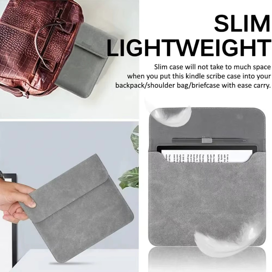 Magnetische Ultra Slim Matte Schutzhülle für Onyx Boox Tab Ultra 10C Pro, Note Air 3 C, X3, X2 in Beige oder Grau - Bild 2