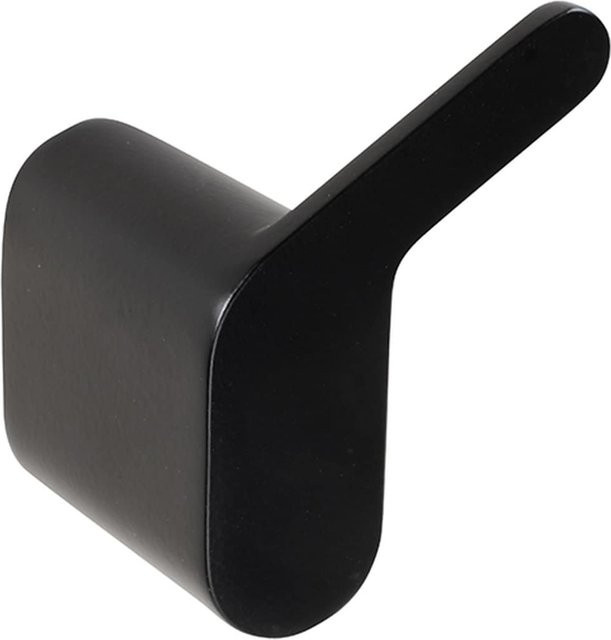 Brillantbad BORGANIC BLACK Kleiderhaken aus Edelstahl und Zink in Schwarz, B/H/T: 3,9 x 4,4 x 5,8 cm - Bild 1