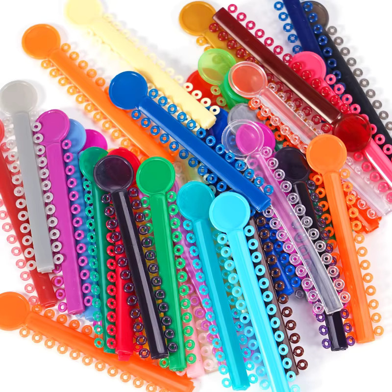 muduoban Kieferorthopädische Elastische Ligatur, 1040 Stück, Bunt, Unisex - Bild 2