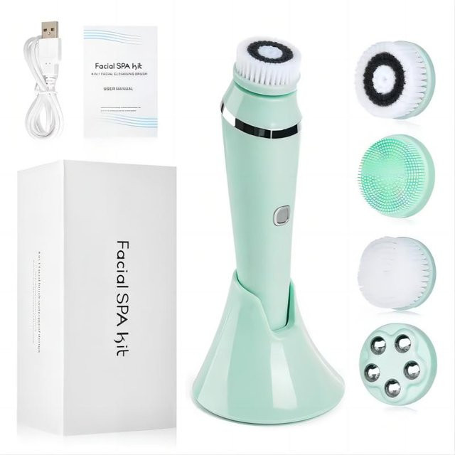 Binchi Health Technology Elektrische Gesichtsreinigungsbürste, Grün, Unisex - Bild 1