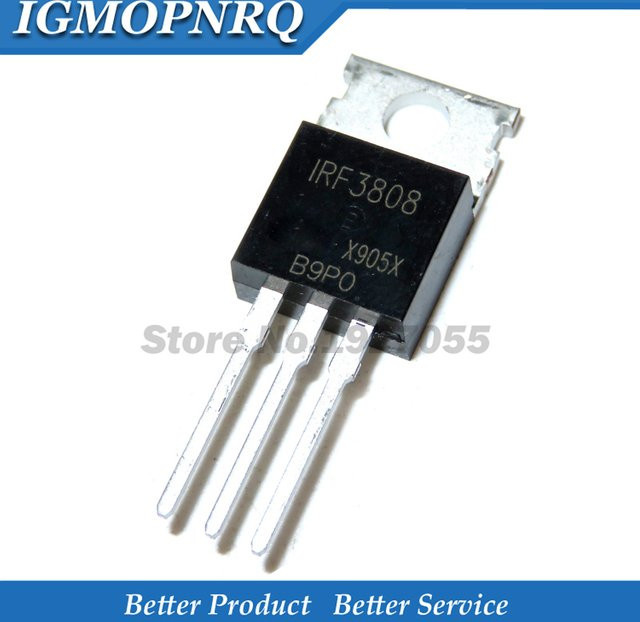 10 Stück IRFB MOSFET Transistoren Set in Schwarz, TO-220 Gehäuse (IRFB3006, IRFB3077, IRFB3207, IRFB3306, IRFB3607, IRFB4110, IRFB4227, IRFB4310, IRFBC40) - Bild 1