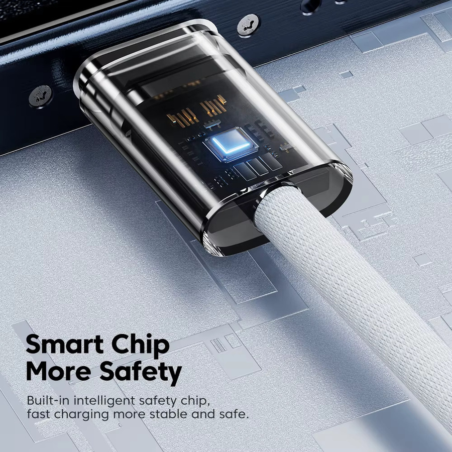 Toocki 5er Set USB-C auf USB-C Kabel mit 60 W Power Delivery für iPhone 15, Samsung, Xiaomi, Huawei und MacBook in Schwarz und Weiß - Bild 3