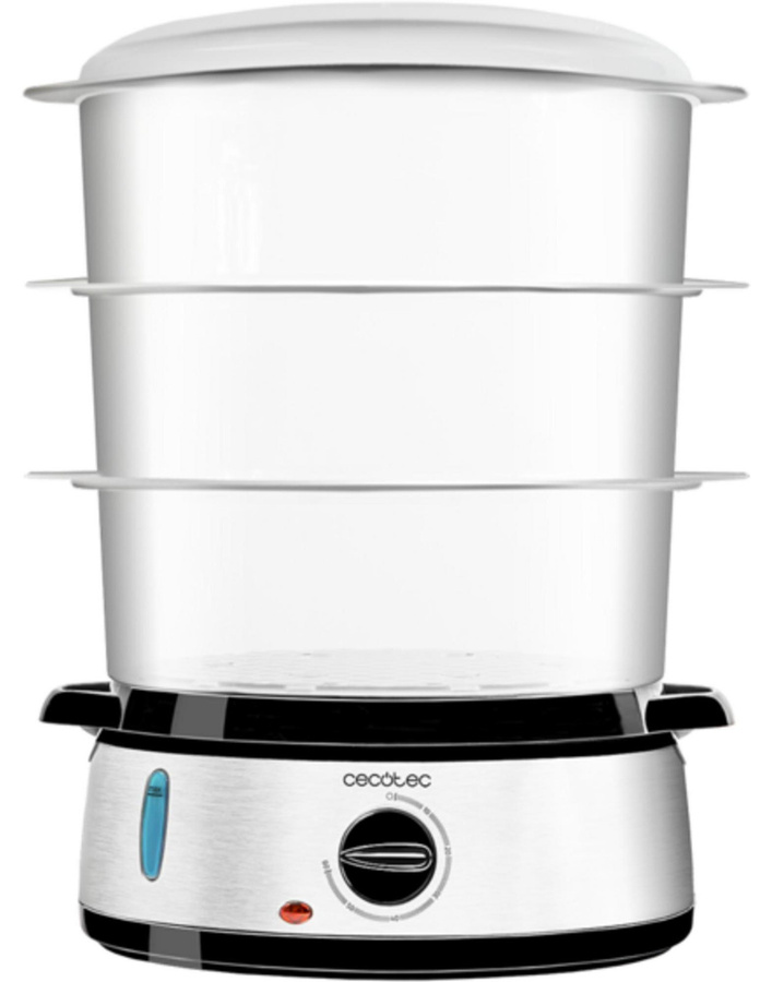 Cecotec Vapovita 3000 Inox Dampfgarer aus Edelstahl in Schwarz mit 1 l Fassungsvermögen - Bild 1