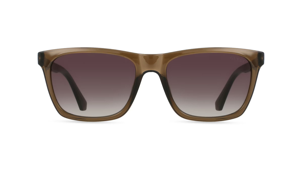 Guess GU00044 Sonnenbrille, Vollrand, Quadratisch, Kunststoff, Herren, Grün - Bild 1