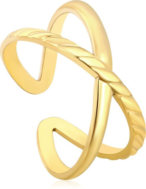 LUXUSTEEL Ring Edelstahl, Gold, Kinder - Bild 1